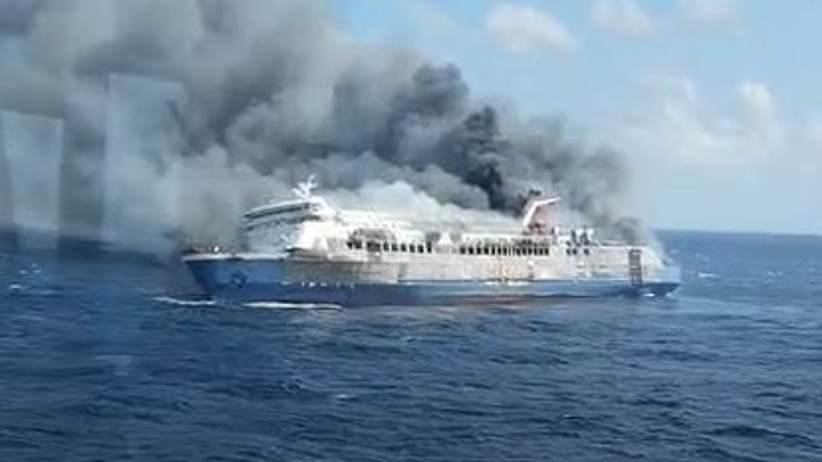Five dead, 41 missing after ferry fire off Madura as rescue operations continue