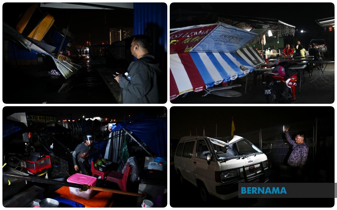 Severe Storm Devastates Kuching Night Market, Forcing Closure and Heavy Vendor Losses