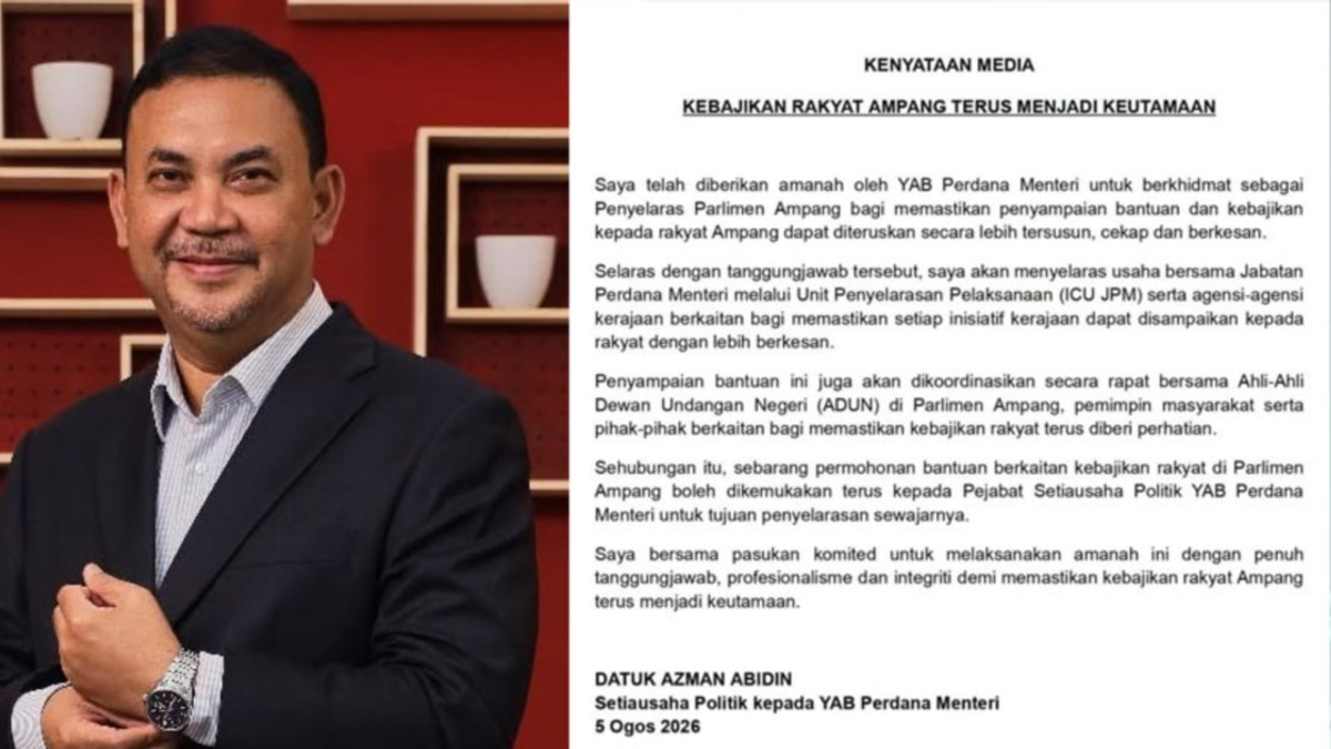 Anwar's Political Secretary Assumes Ampang Parliamentary Coordinator Role Following Rodziah Ismail's Fund Suspension