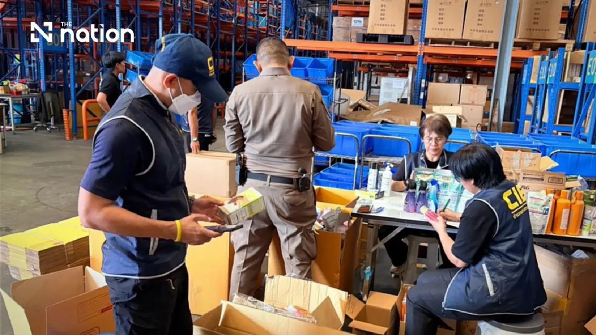 Thai police bust warehouse supplying unlicensed Japanese cosmetics and medicines to online sellers