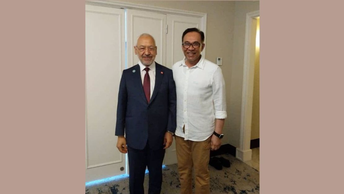 Anwar Urges Tunisia to Release Ghannouchi on Humanitarian Grounds
