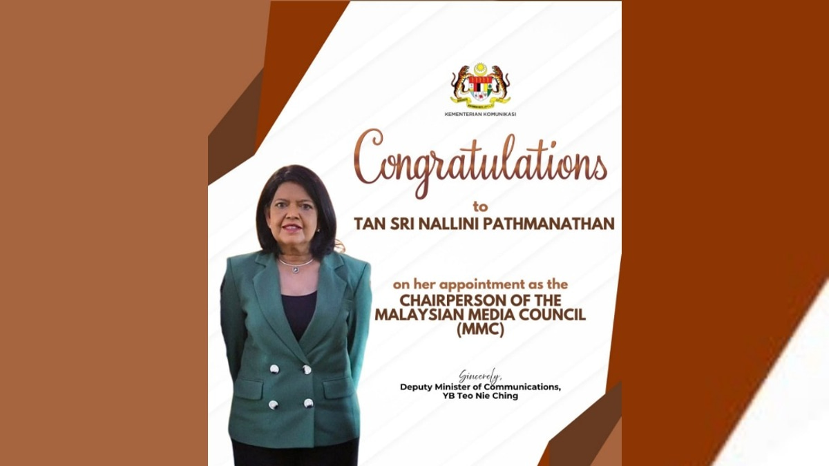 Teo Welcomes Nallini's MMC Appointment, Cites Her Press Freedom Legacy