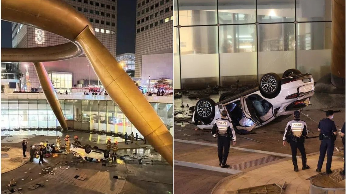 Singapore man jailed for drink-driving car into iconic Suntec fountain