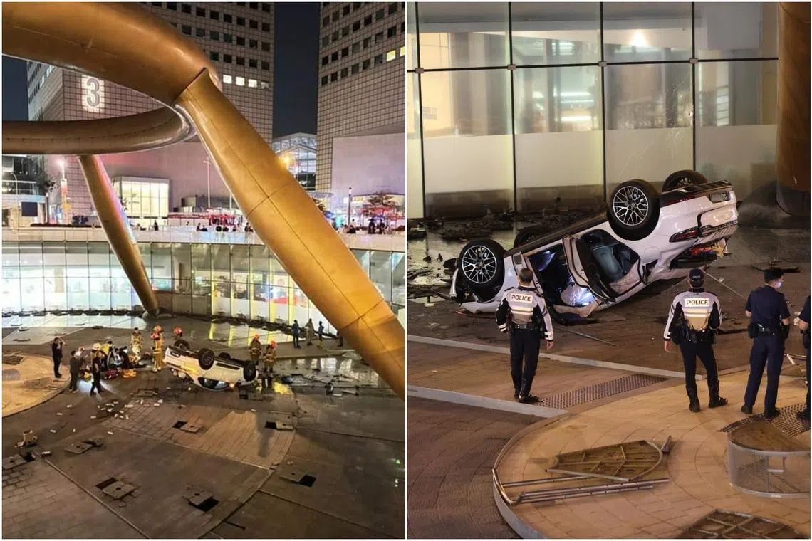 Singapore man jailed for drink-driving car into iconic Suntec fountain