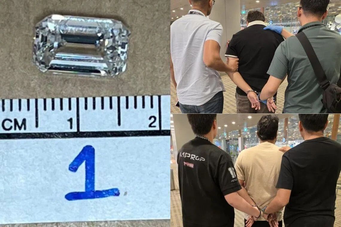 Two men nabbed for S$235,000 diamond heist at Singapore Chinatown jeweller