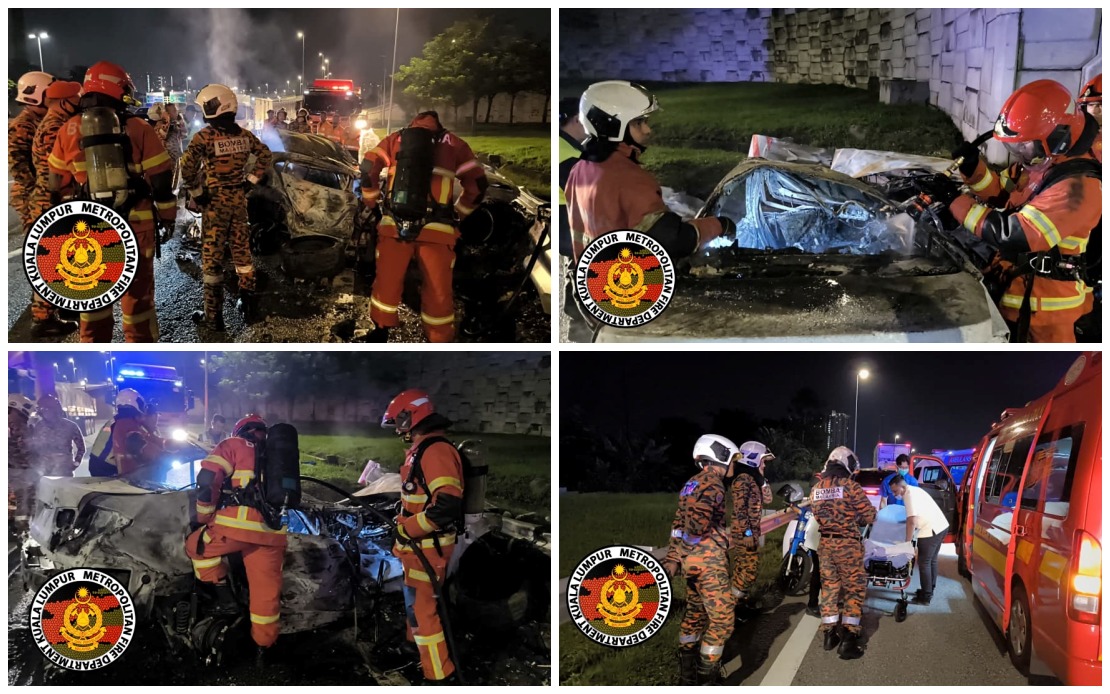 Two University Students Killed in Fiery DUKE Expressway Crash in KL