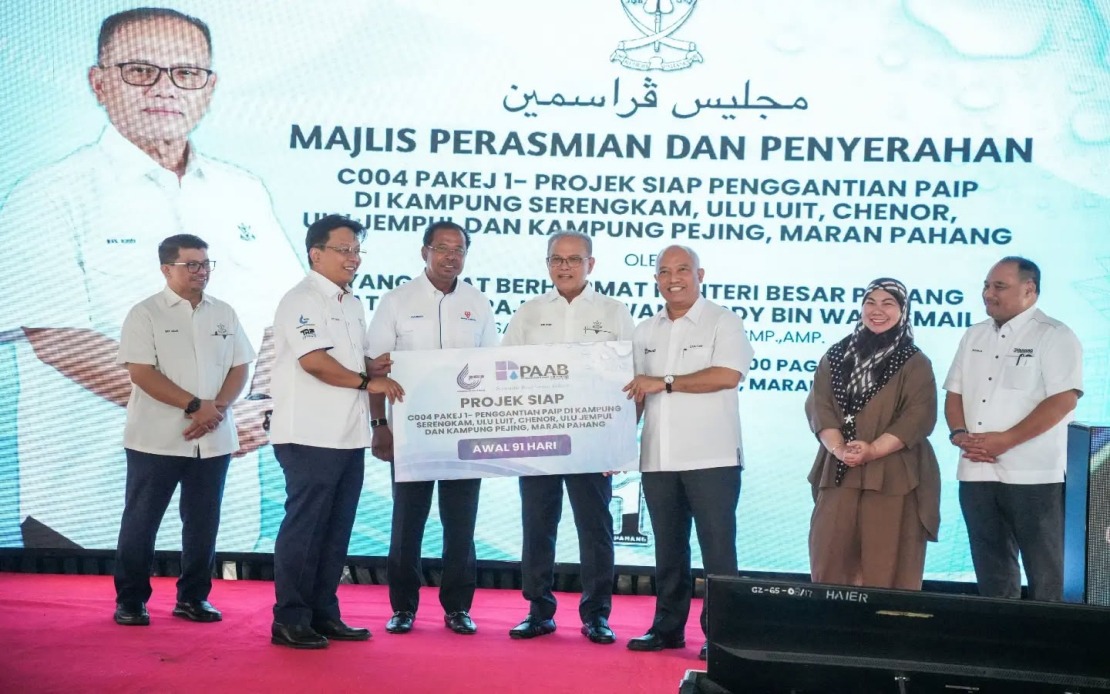 RM11.19 Million Water Pipe Project Ends Two Decades of Supply Crisis in Maran