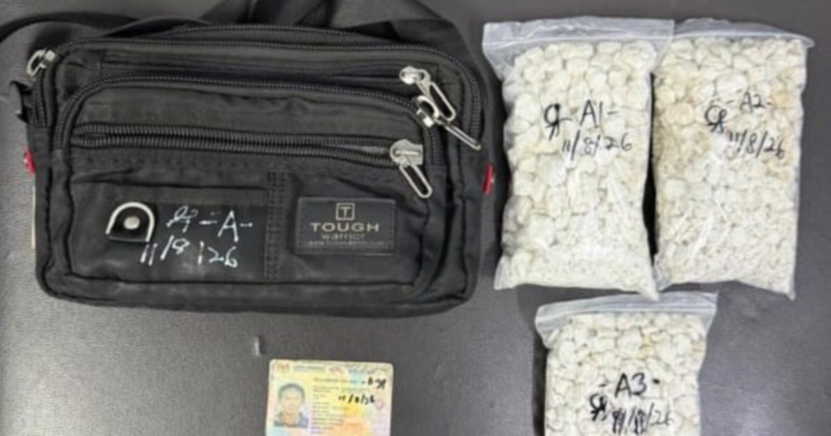 Police Bust Drug Trafficking Operation in Simpang Renggam, Arrest Suspect with Over 1kg Heroin