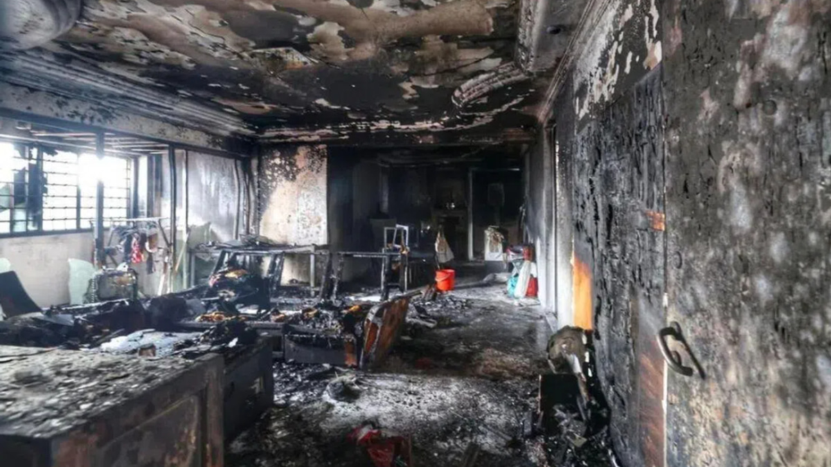Two rescued from Singapore HDB fire sparked by electrical fault