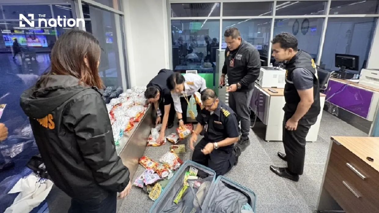 Russian detained at Phuket Airport with 17.6kg of cannabis in luggage