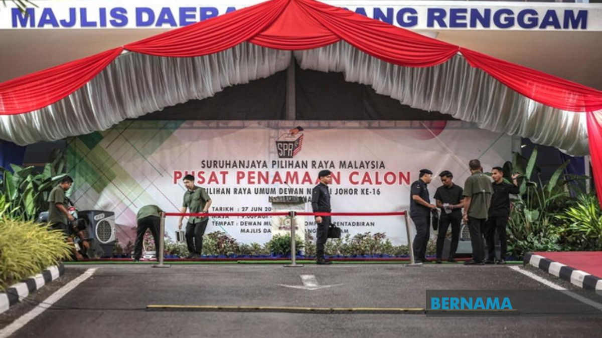 Johor's 16th State Election Launches with Simultaneous Nomination Across 56 Centres