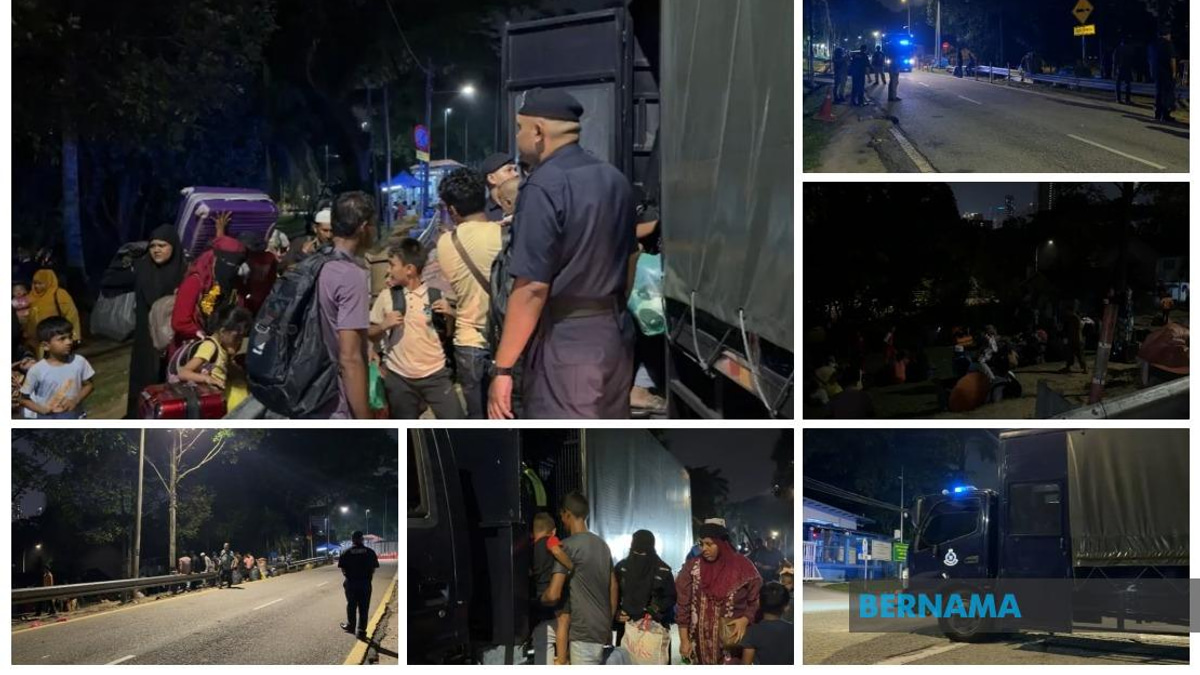 Hundreds of Rohingya Refugees Relocated from UNHCR Office to Police Headquarters for Processing