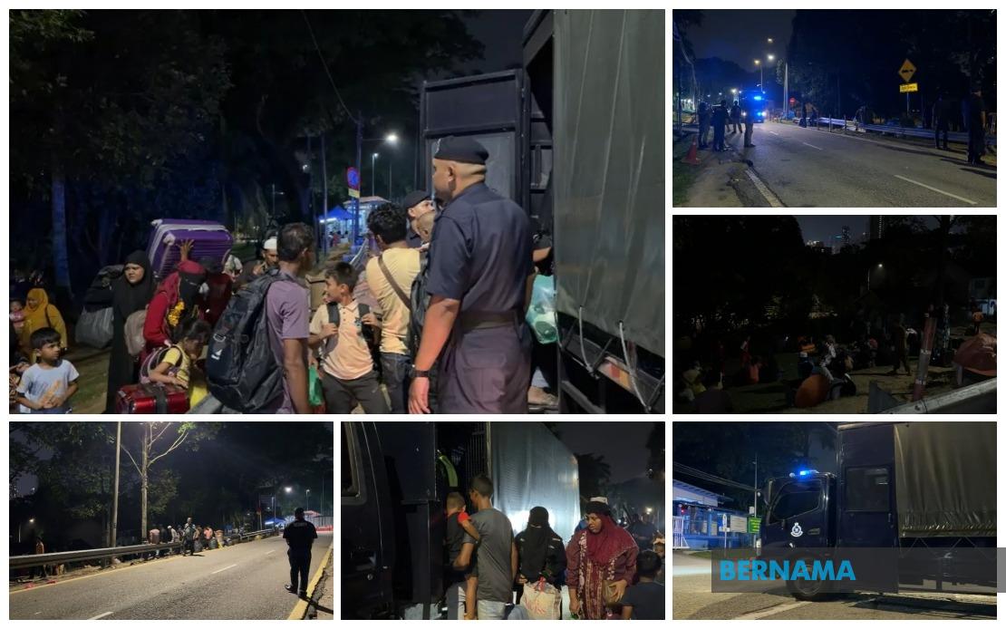 Hundreds of Rohingya Refugees Relocated from UNHCR Office to Police Headquarters for Processing