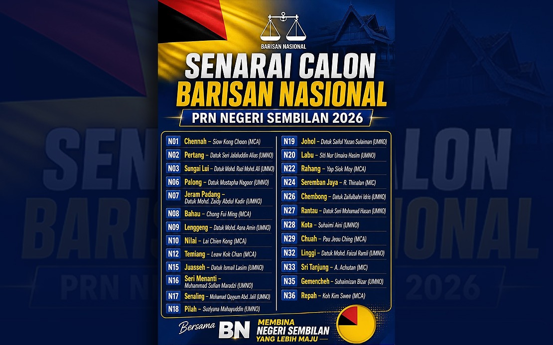 MCA and MIC to Field 11 Candidates in Negeri Sembilan State Election