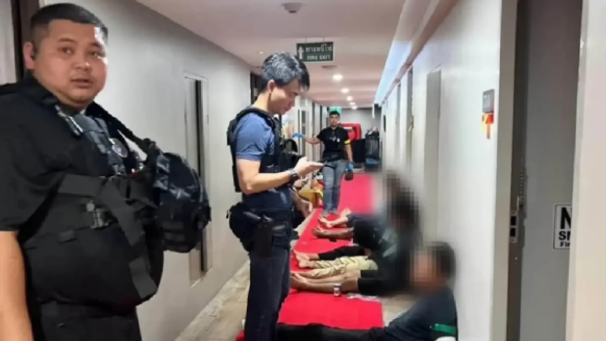 Thai police dismantle alleged Chinese-run underground casino and drug operation in Nonthaburi luxury hotel