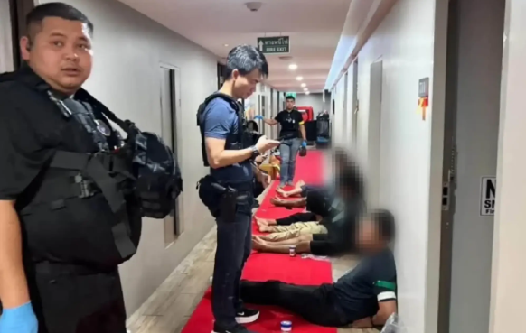 Thai police dismantle alleged Chinese-run underground casino and drug operation in Nonthaburi luxury hotel