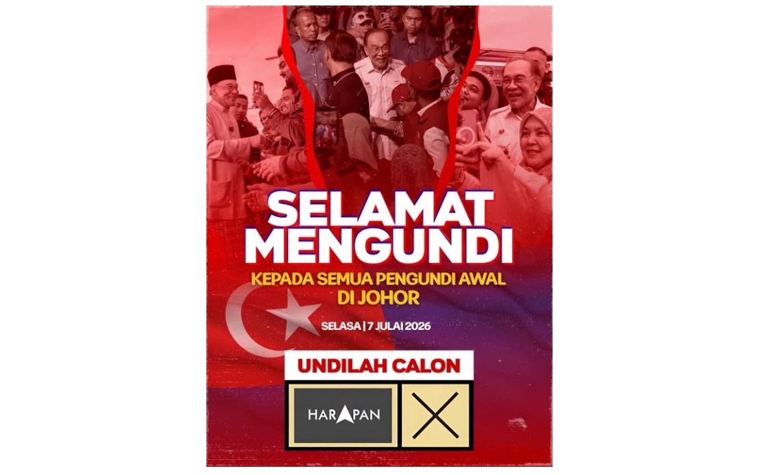 Anwar Urges Early Voters in Johor Election to Choose Pakatan Harapan