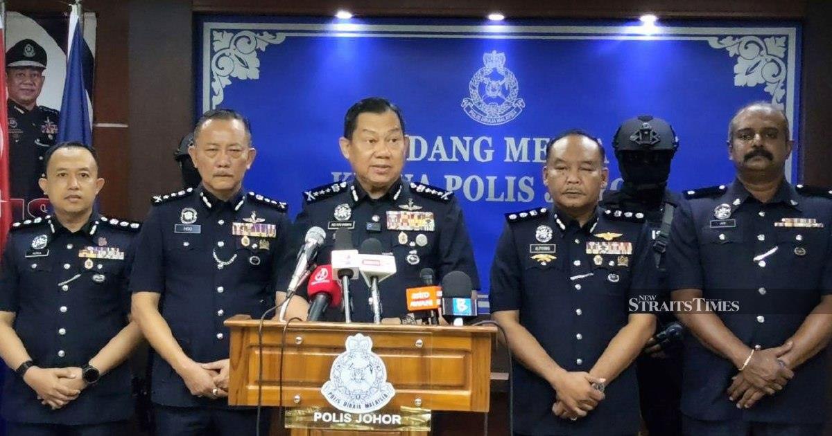 Johor Police Bust Major Meth Ring, Arrest Eight Including Teen Transporter