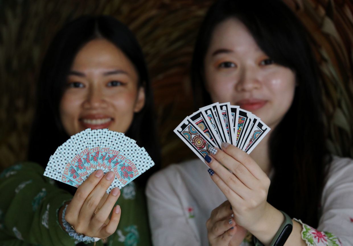 Sisters revive Cherki card game with colourful designs to reconnect young Peranakans with heritage