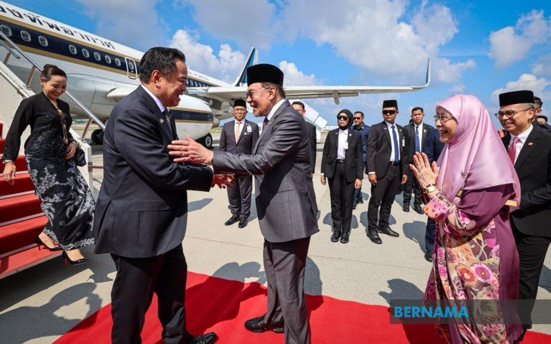 Thai PM Anutin Arrives in Malaysia for Strategic Two-Day Visit