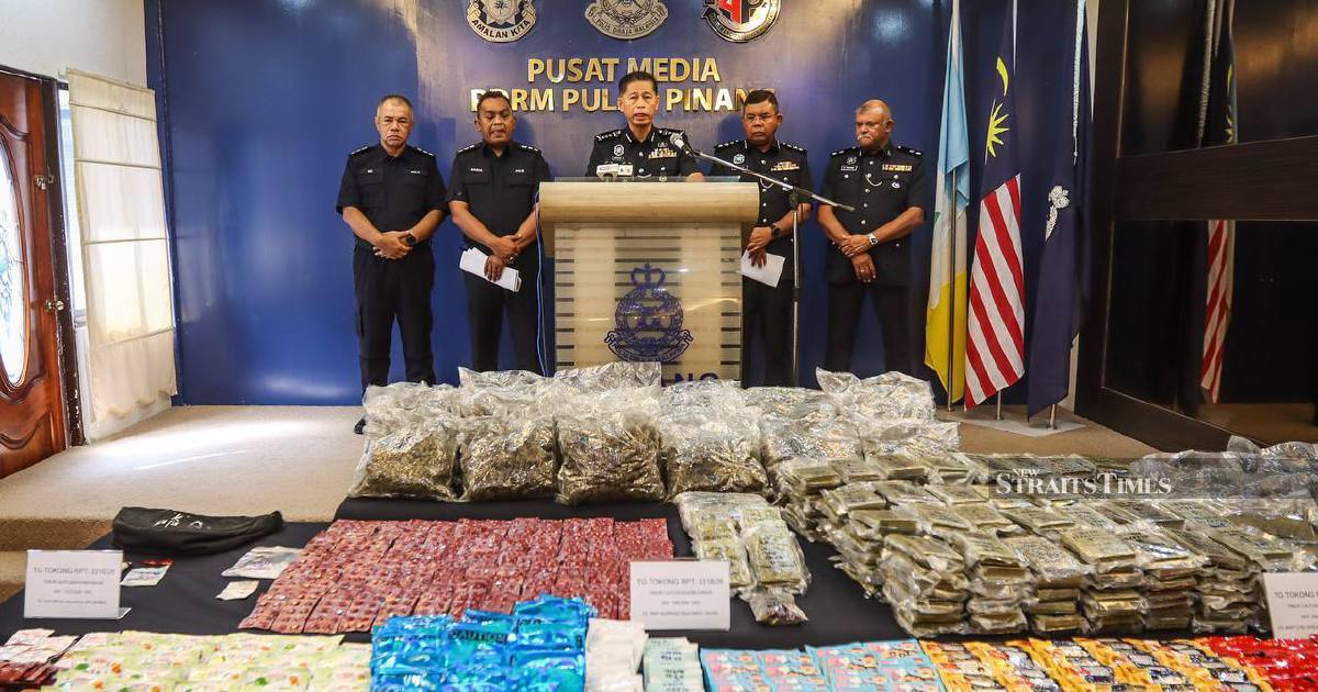 Penang Police Dismantle Three Drug Operations in Major Crackdown, Seize RM3.2mil Haul