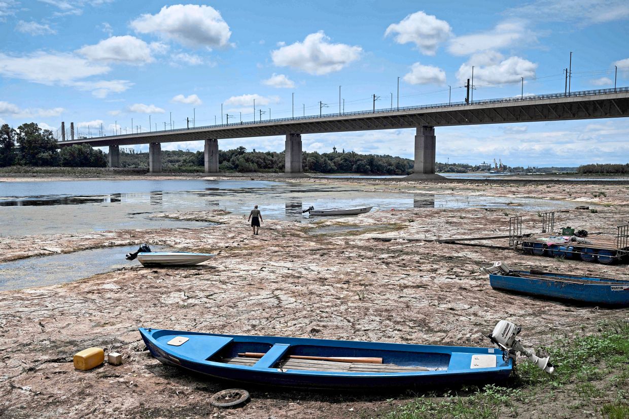 Europe's Danube hits historic lows as drought crisis spreads across continent