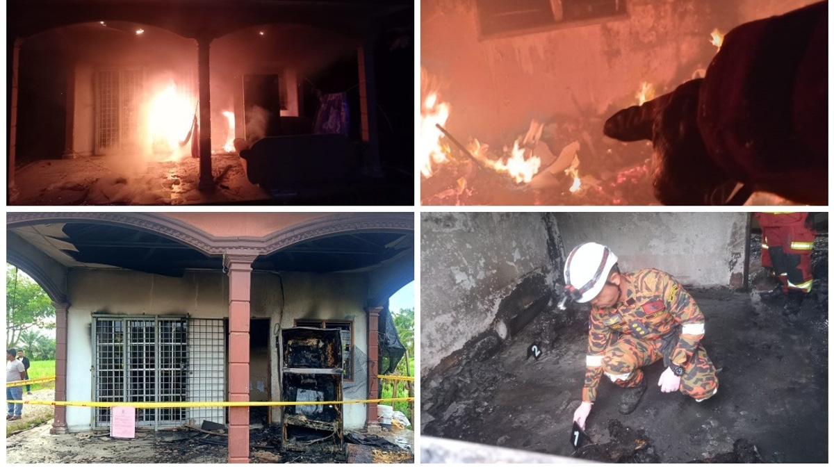 Myanmar Refugee Family Killed in Perak House Fire; Wife Injured