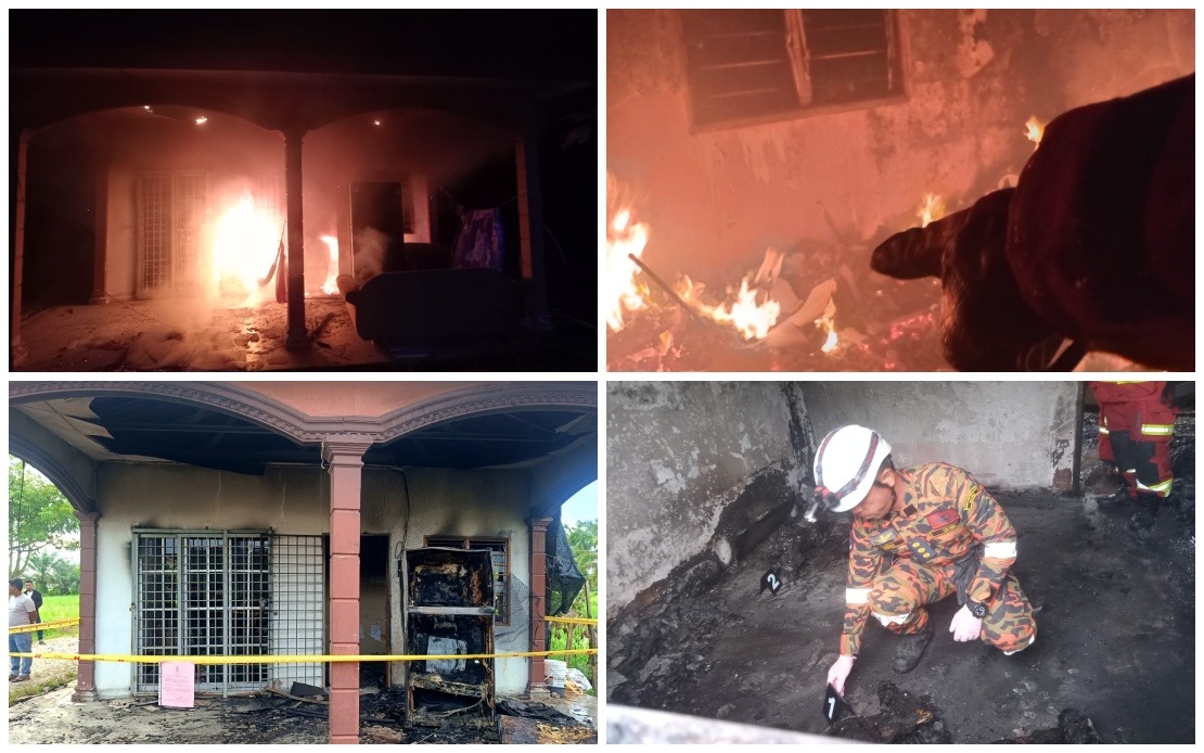 Myanmar Refugee Family Killed in Perak House Fire; Wife Injured