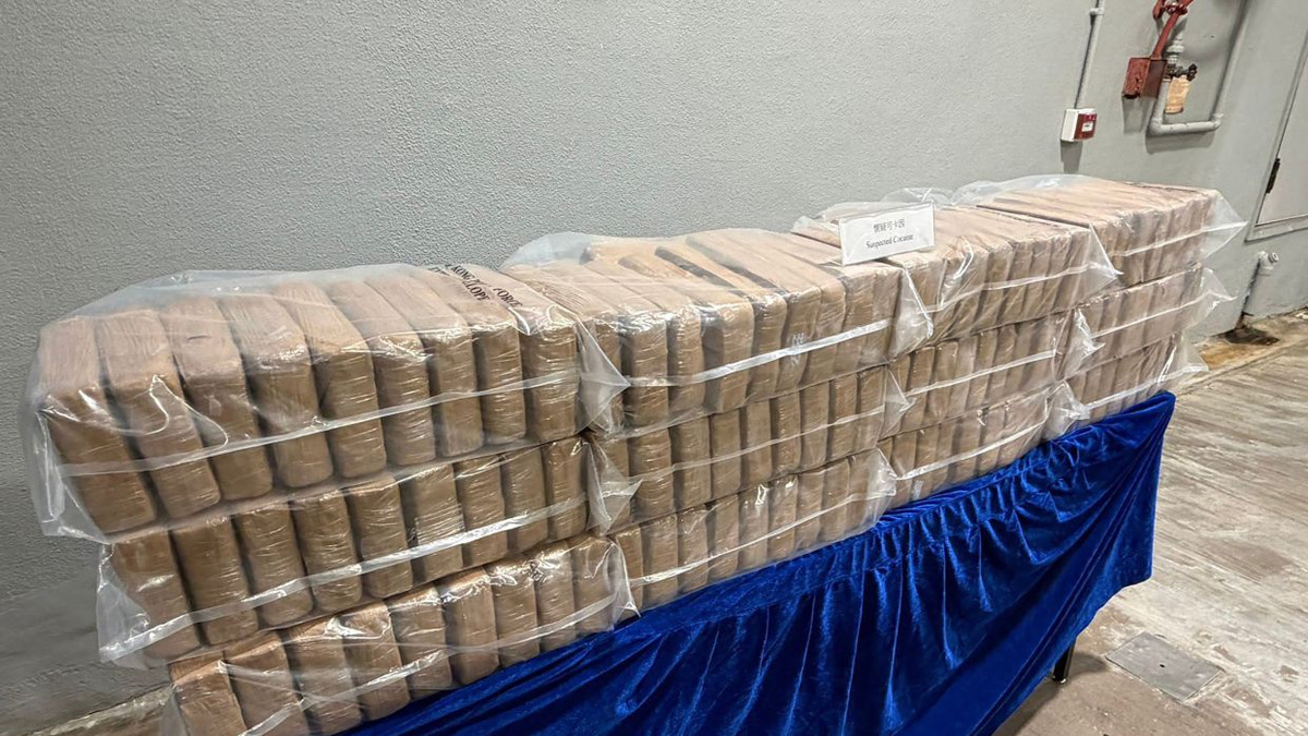 Hong Kong seizes 361kg of cocaine in largest haul in a year following raids on yachts