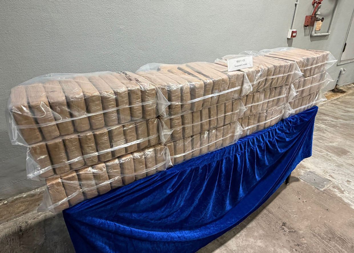Hong Kong seizes 361kg of cocaine in largest haul in a year following raids on yachts
