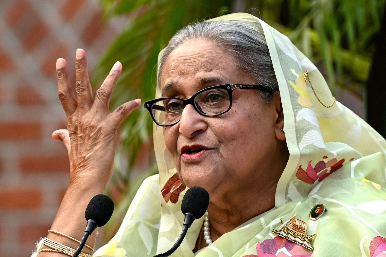 India distances itself from Hasina's virtual address as Bangladesh tightens media restrictions