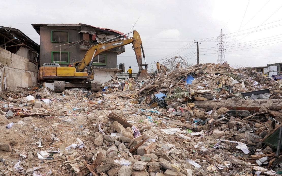 Nine Dead, 27 Rescued After Three-Storey Shopping Complex Collapses in Lagos